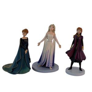 Disney Frozen 2 Toy Figures Anna Elsa 4" Lot of 3 Cake Toppers